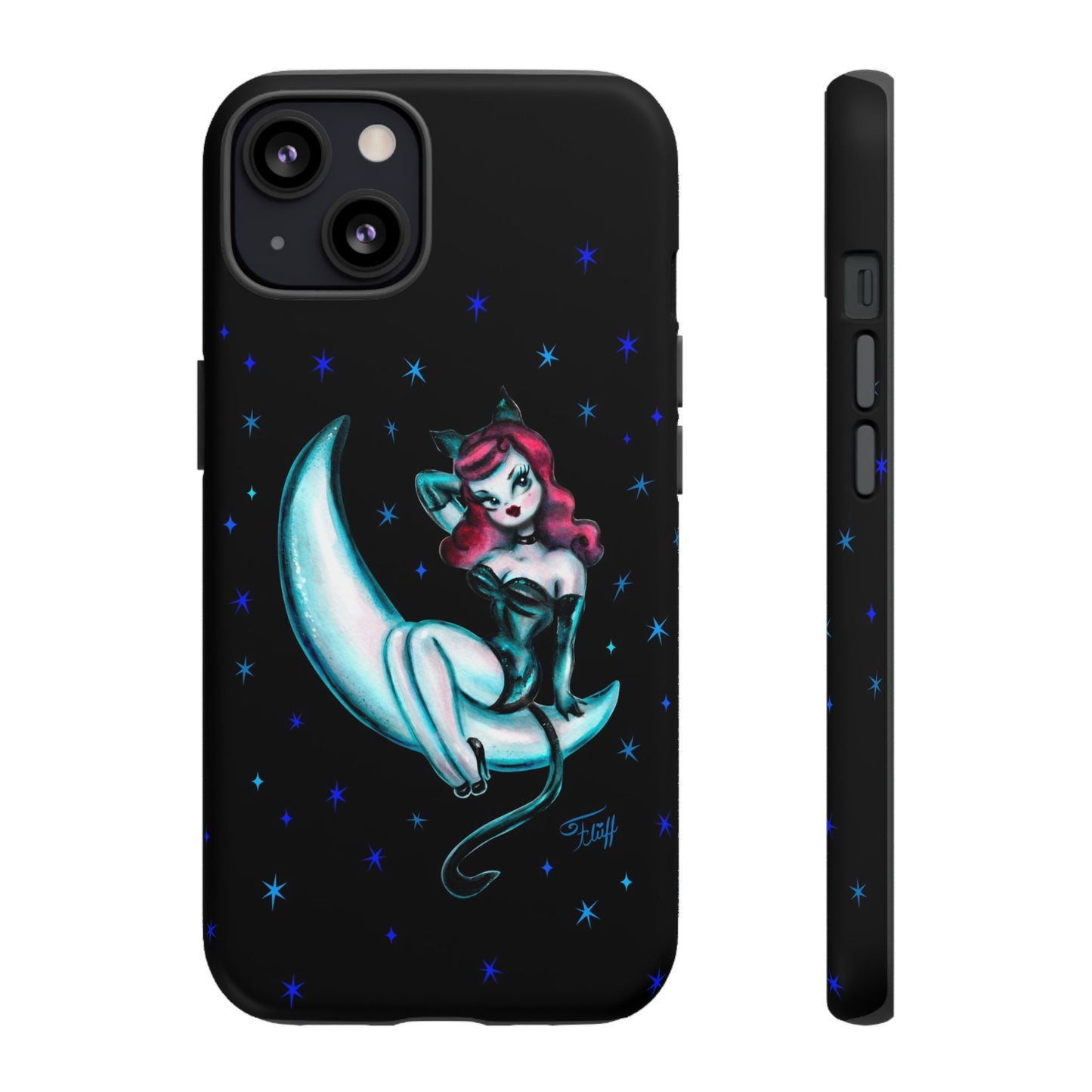 Kitten on the Moon • Tough Phone Case