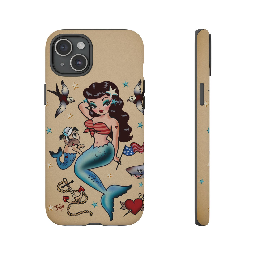 Patriotic Mermaid • Tough Phone Case