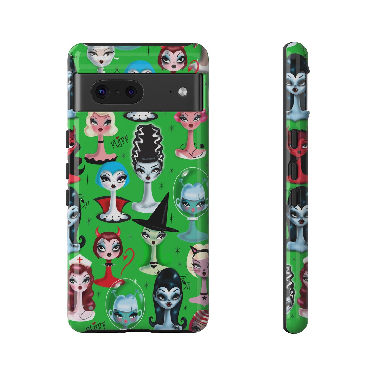 Spooky Dolls Green • Tough Phone Case