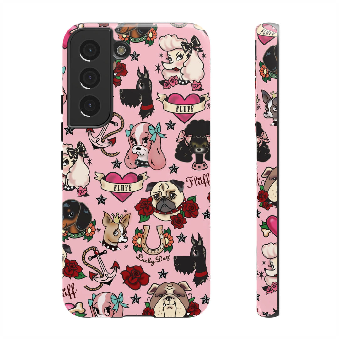 Tattoo Pooch Pink • Tough Phone Case