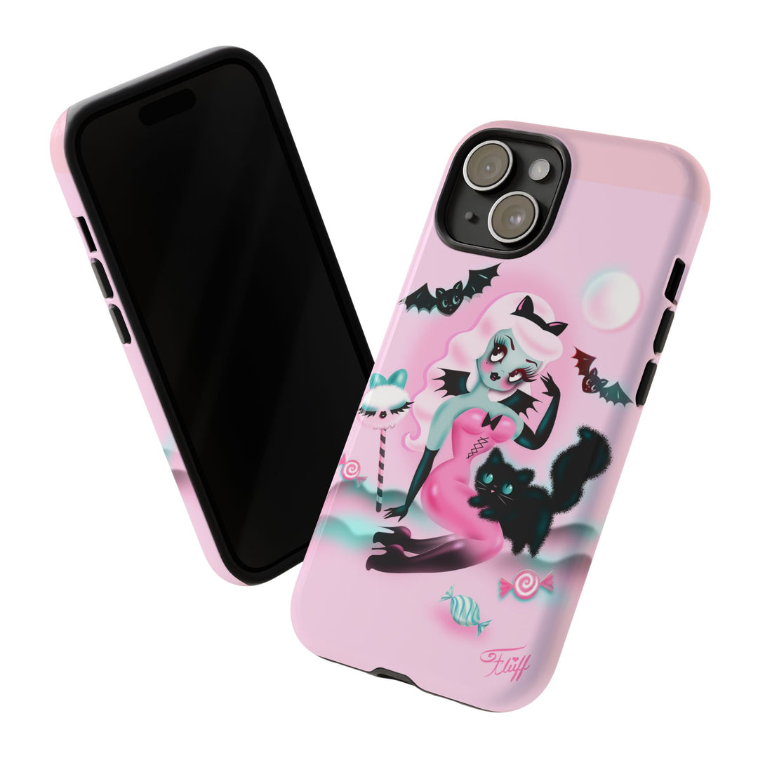 Pastel Candy Vampire with Kitty • Tough Phone Case