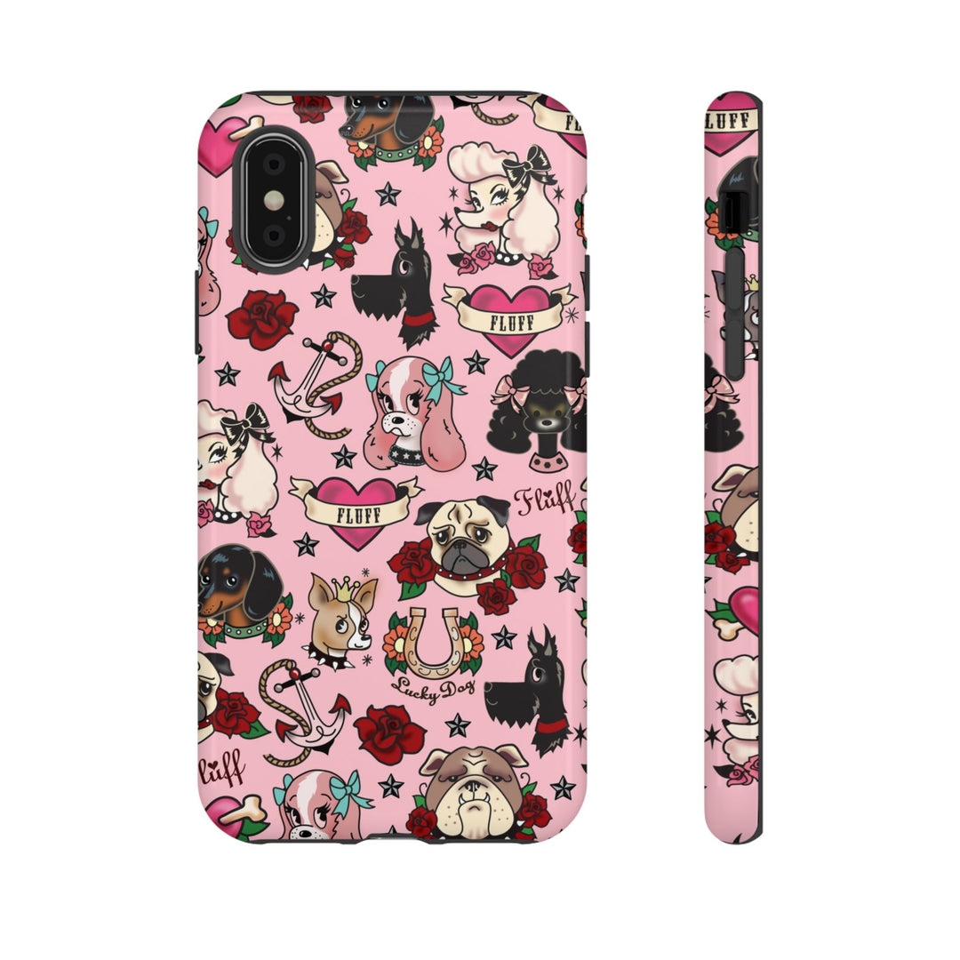 Tattoo Pooch Pink • Tough Phone Case