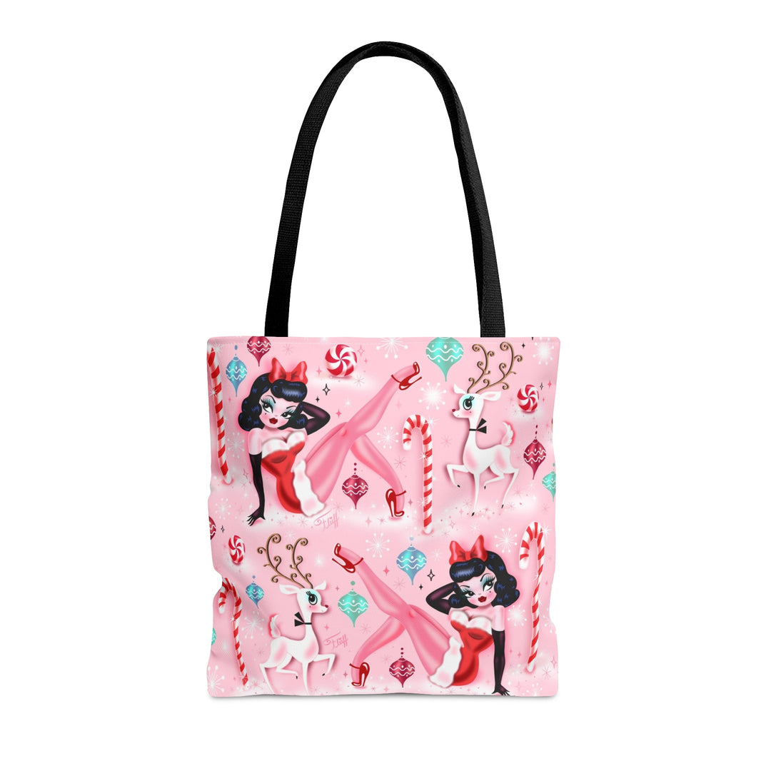 Christmas Pinup Girl • Tote Bag