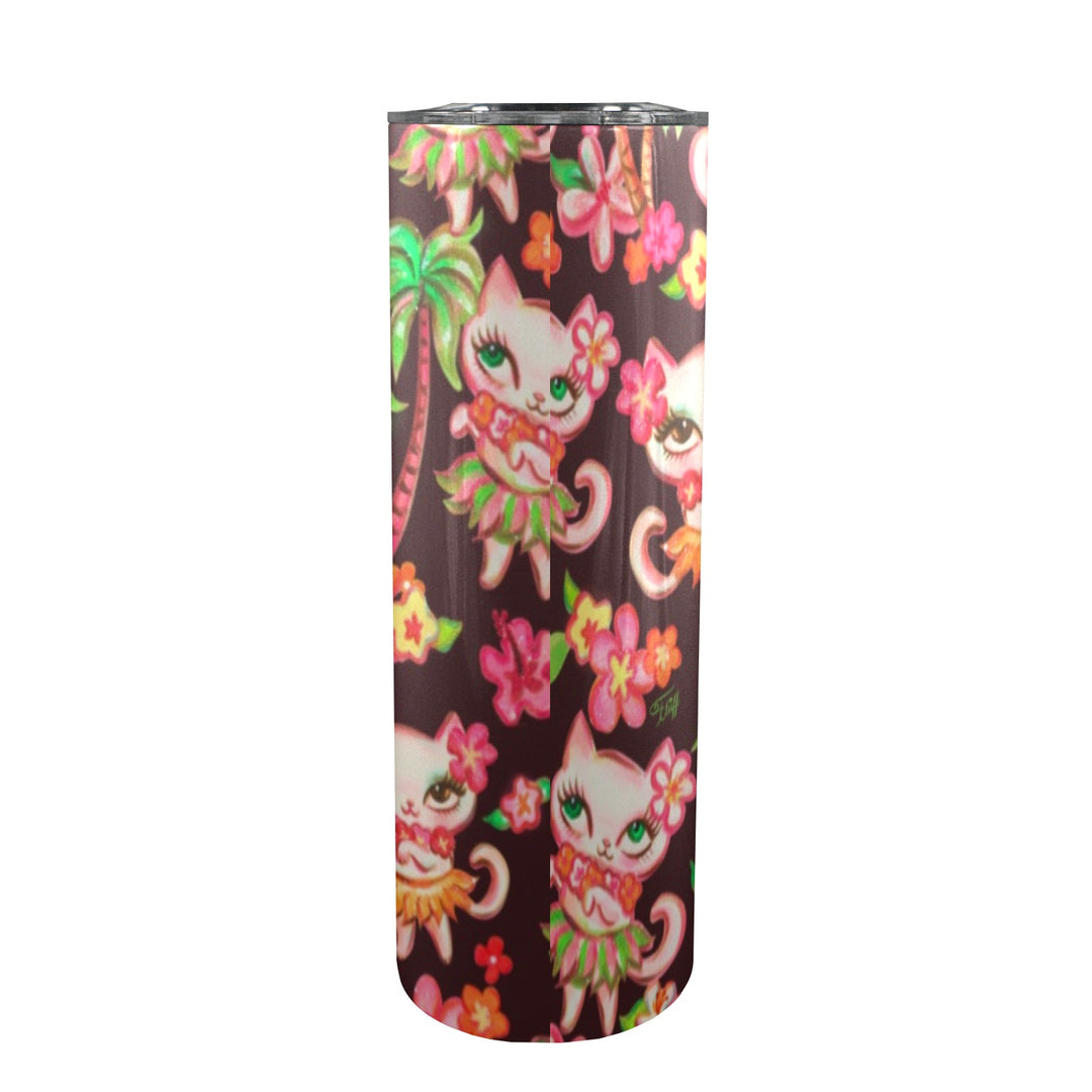 Hula Kitties Chocolate • Tall Tumbler 20oz