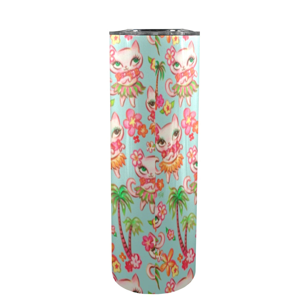 Hula Kitties Aqua • Tall Tumbler 20oz