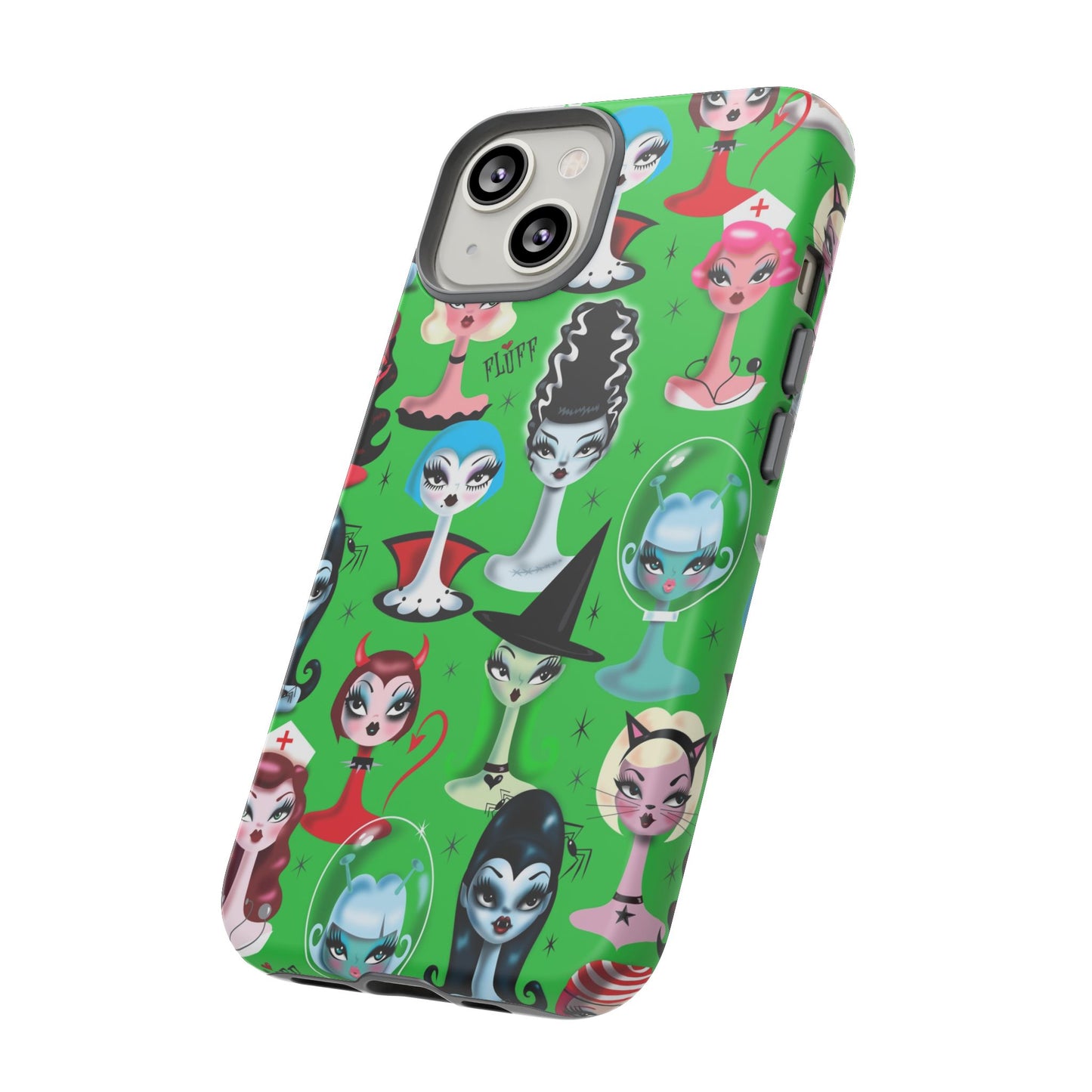 Spooky Dolls Green • Tough Phone Case