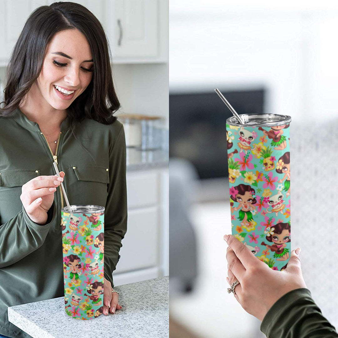 Hula Lulu Aqua • Tall Tumbler 20oz