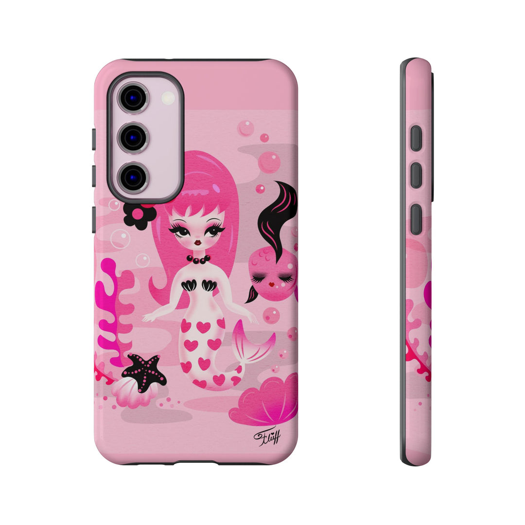 Pink Mod Mermaid • Tough Phone Case