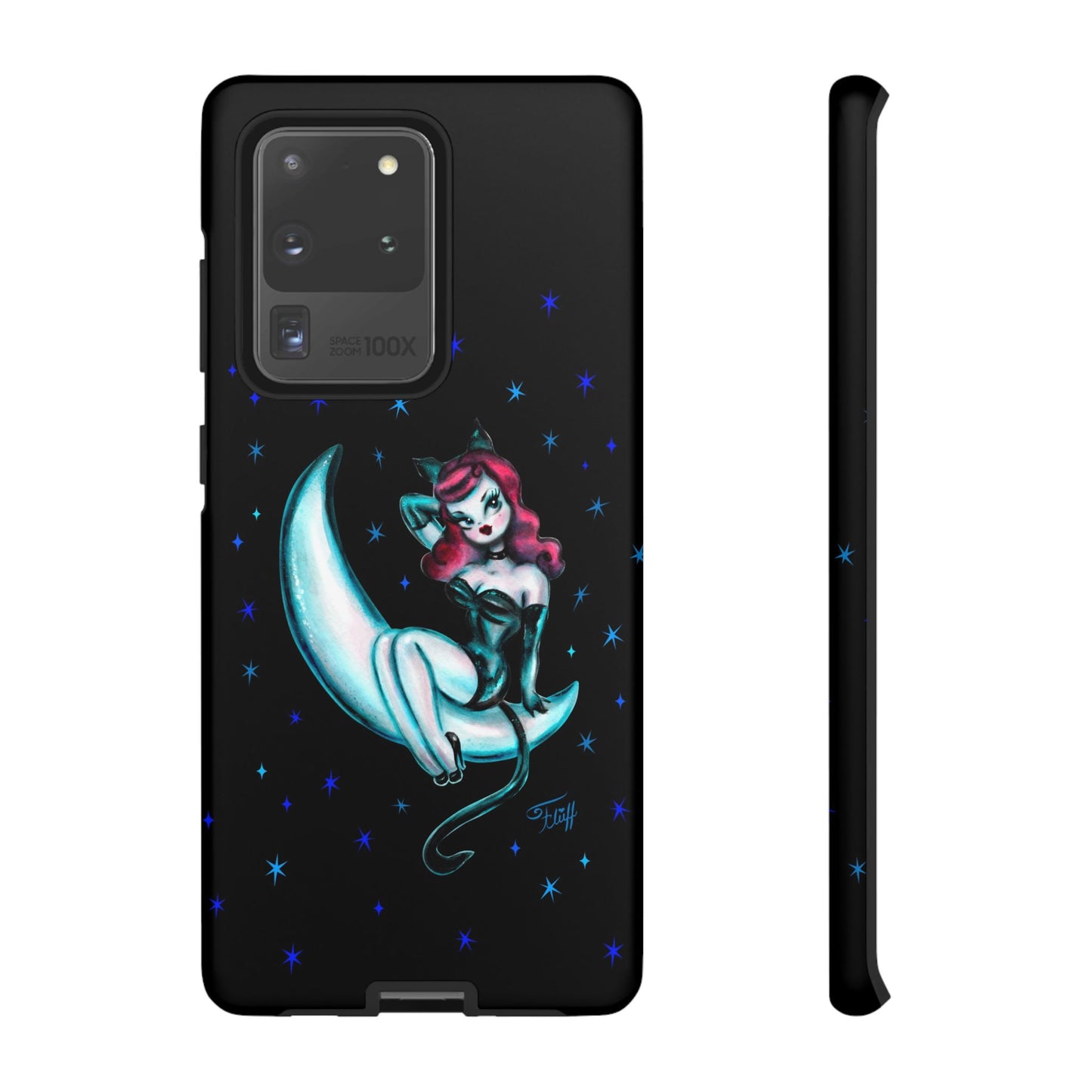 Kitten on the Moon • Tough Phone Case