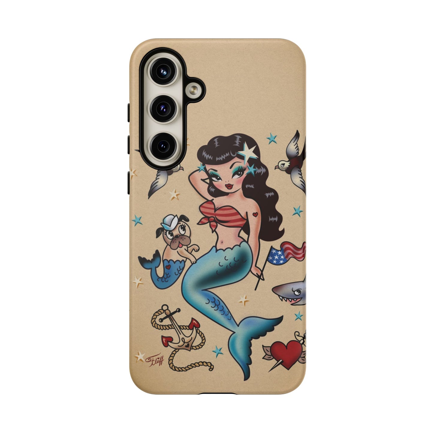 Patriotic Mermaid • Tough Phone Case