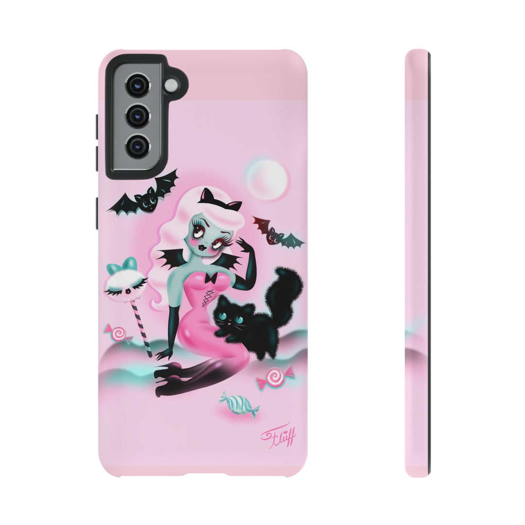 Pastel Candy Vampire with Kitty • Tough Phone Case