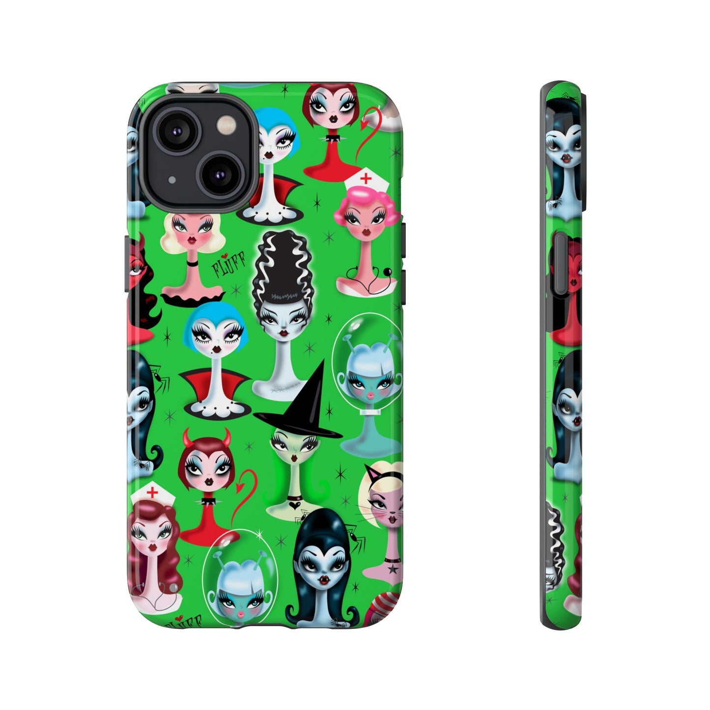 Spooky Dolls Green • Tough Phone Case