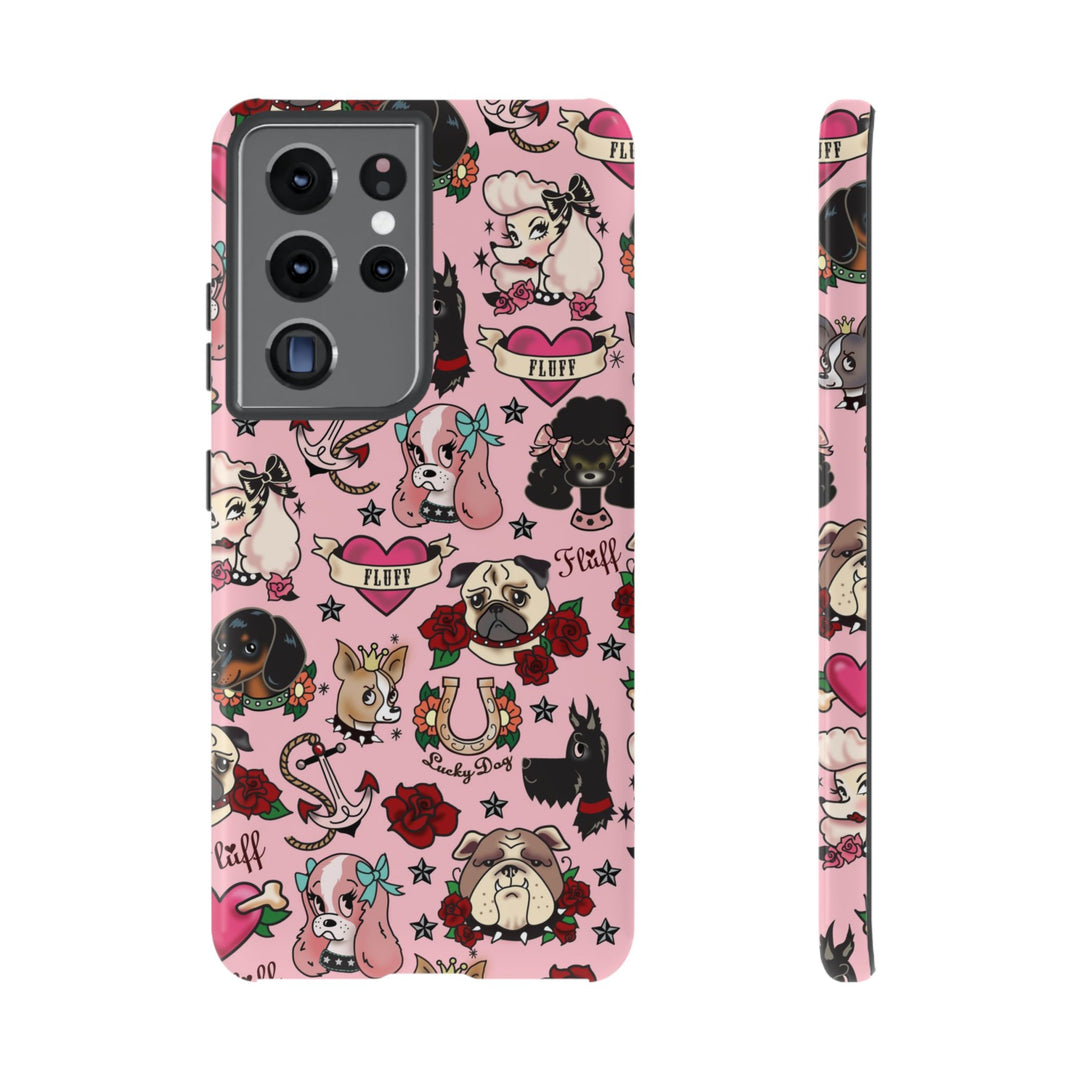 Tattoo Pooch Pink • Tough Phone Case