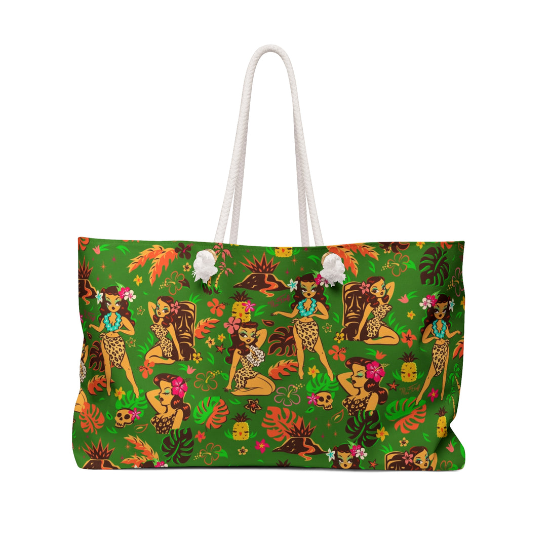 Tiki Temptress on Green • Weekender Bag