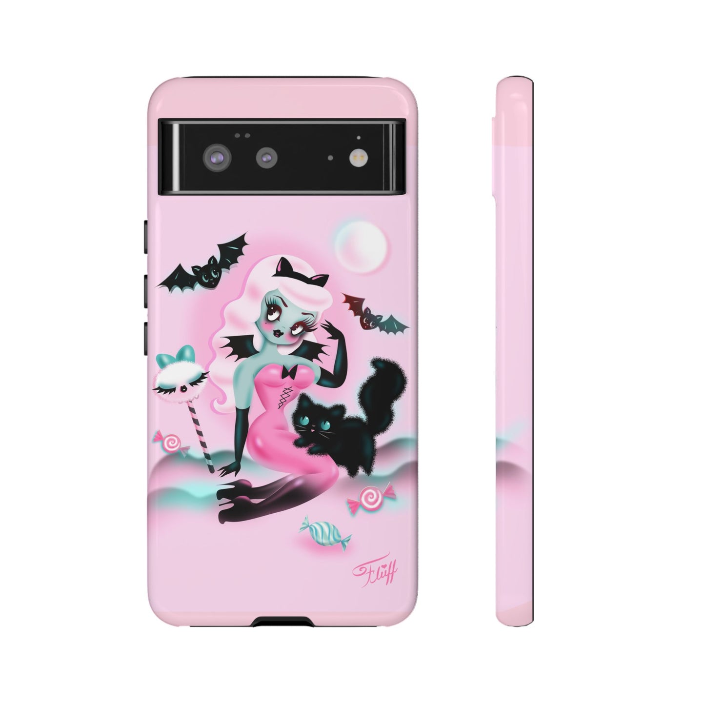 Pastel Candy Vampire with Kitty • Tough Phone Case