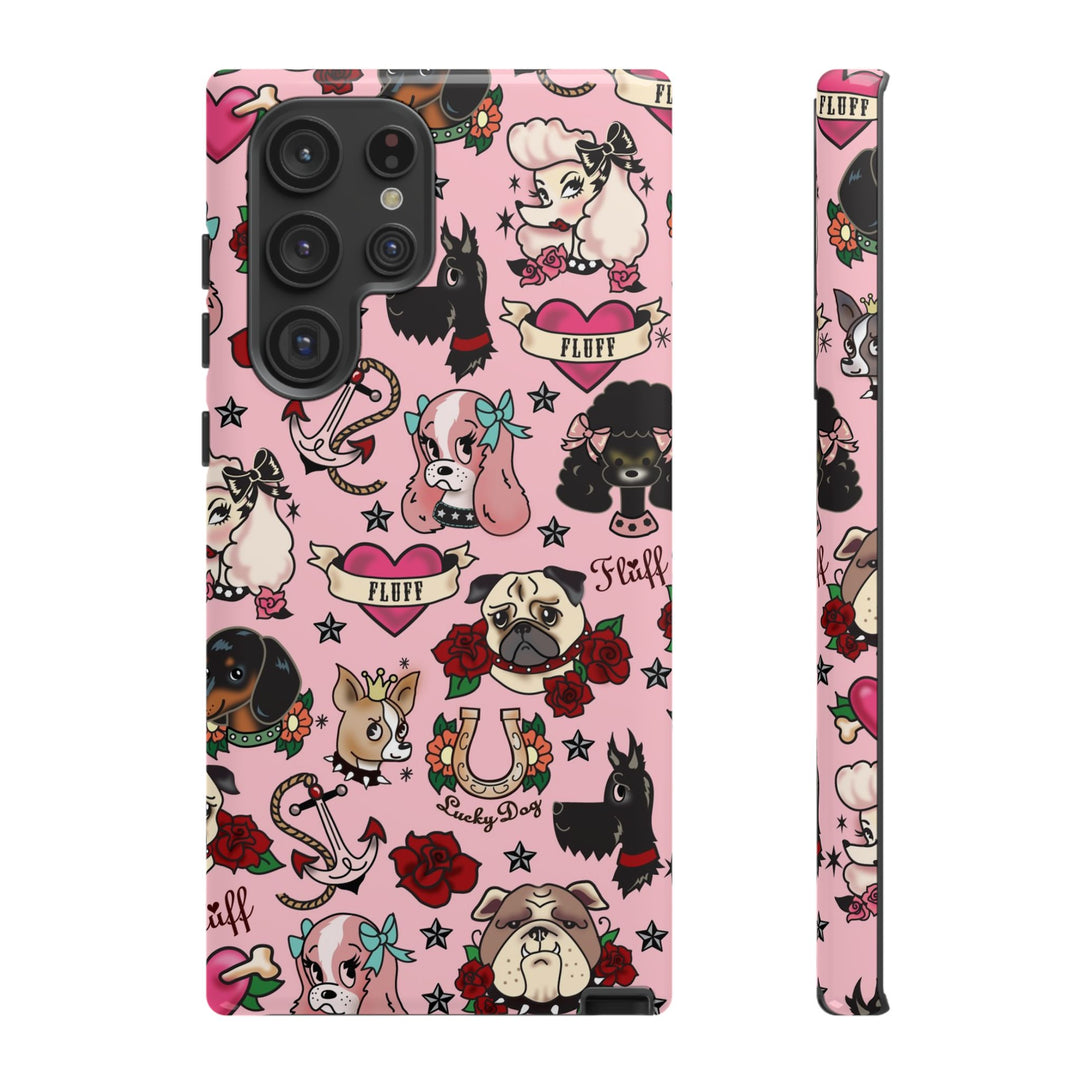 Tattoo Pooch Pink • Tough Phone Case