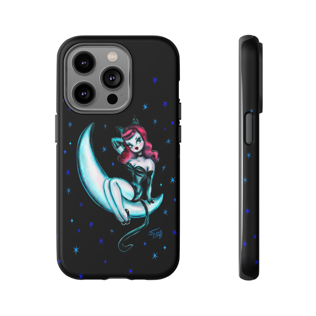 Kitten on the Moon • Tough Phone Case