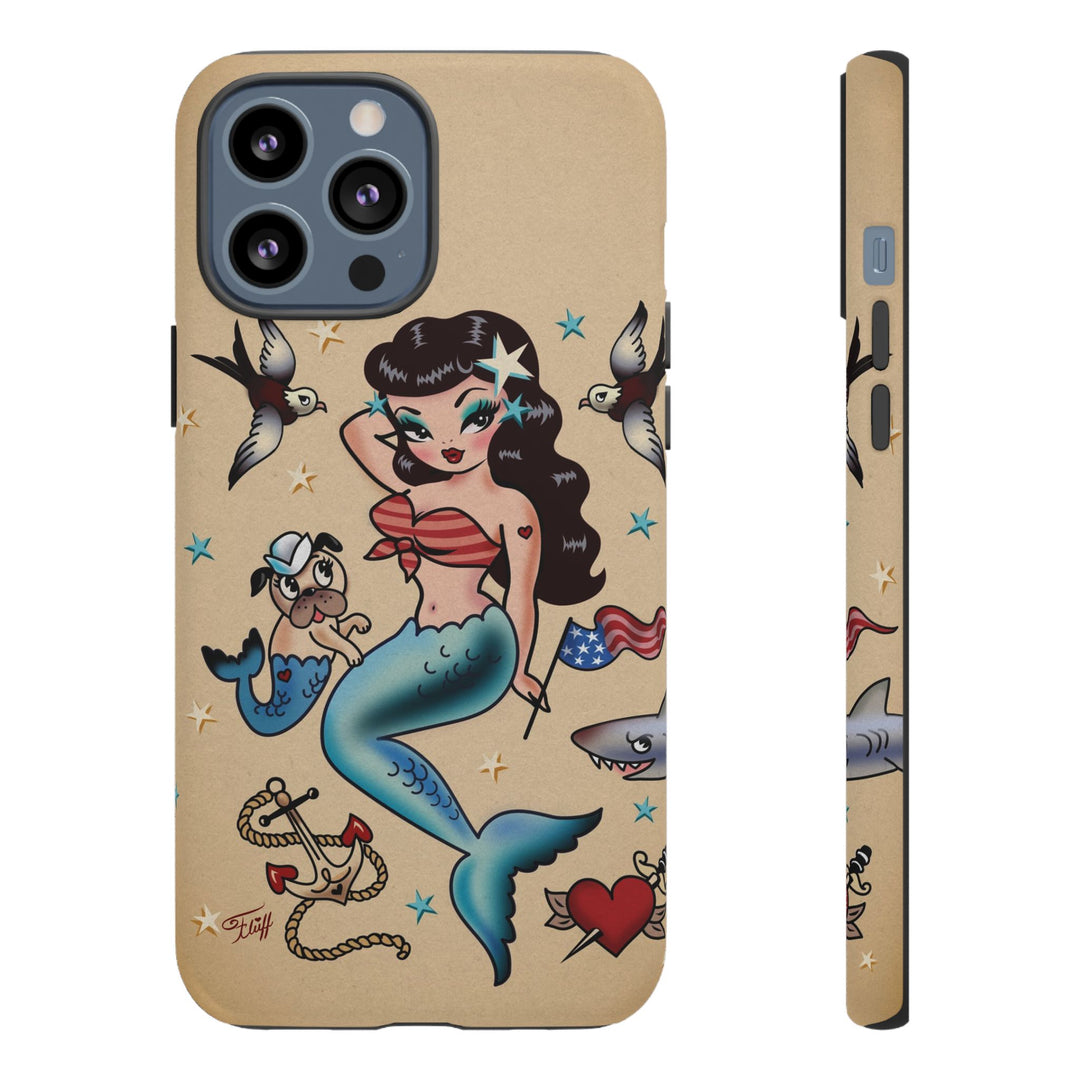 Patriotic Mermaid • Tough Phone Case