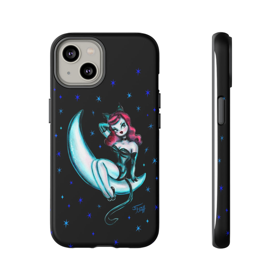 Kitten on the Moon • Tough Phone Case