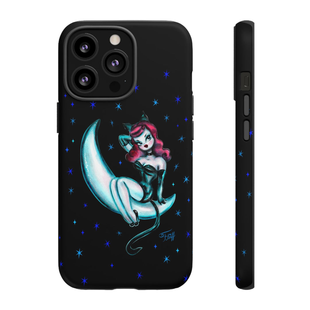 Kitten on the Moon • Tough Phone Case