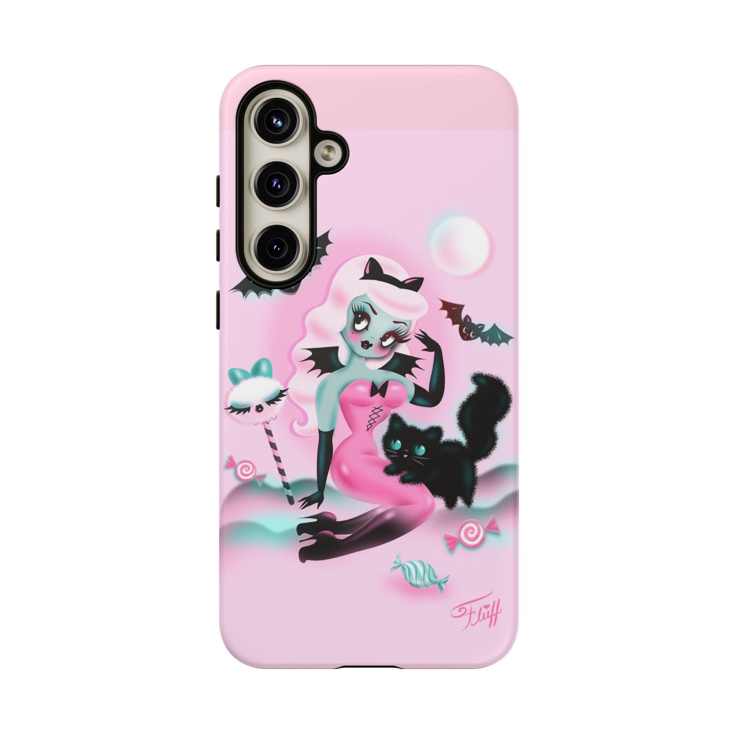 Pastel Candy Vampire with Kitty • Tough Phone Case