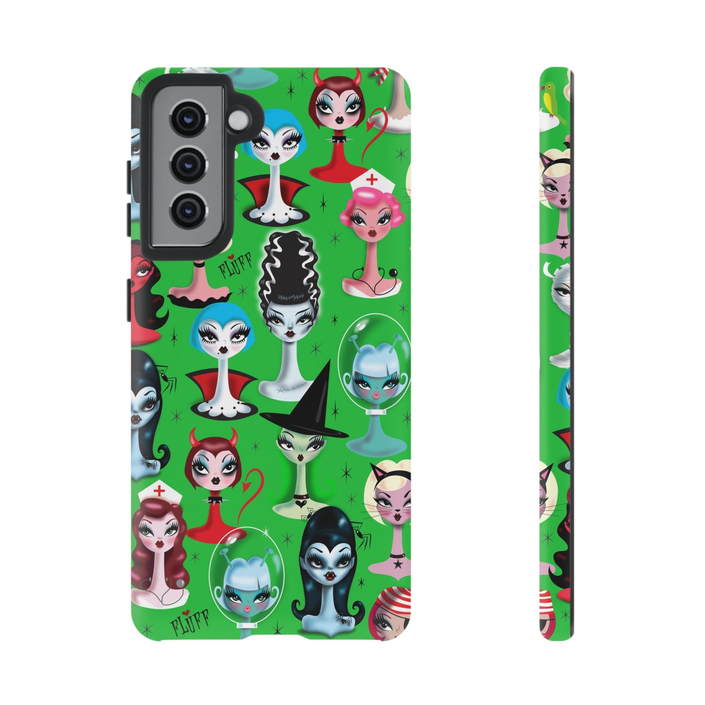 Spooky Dolls Green • Tough Phone Case