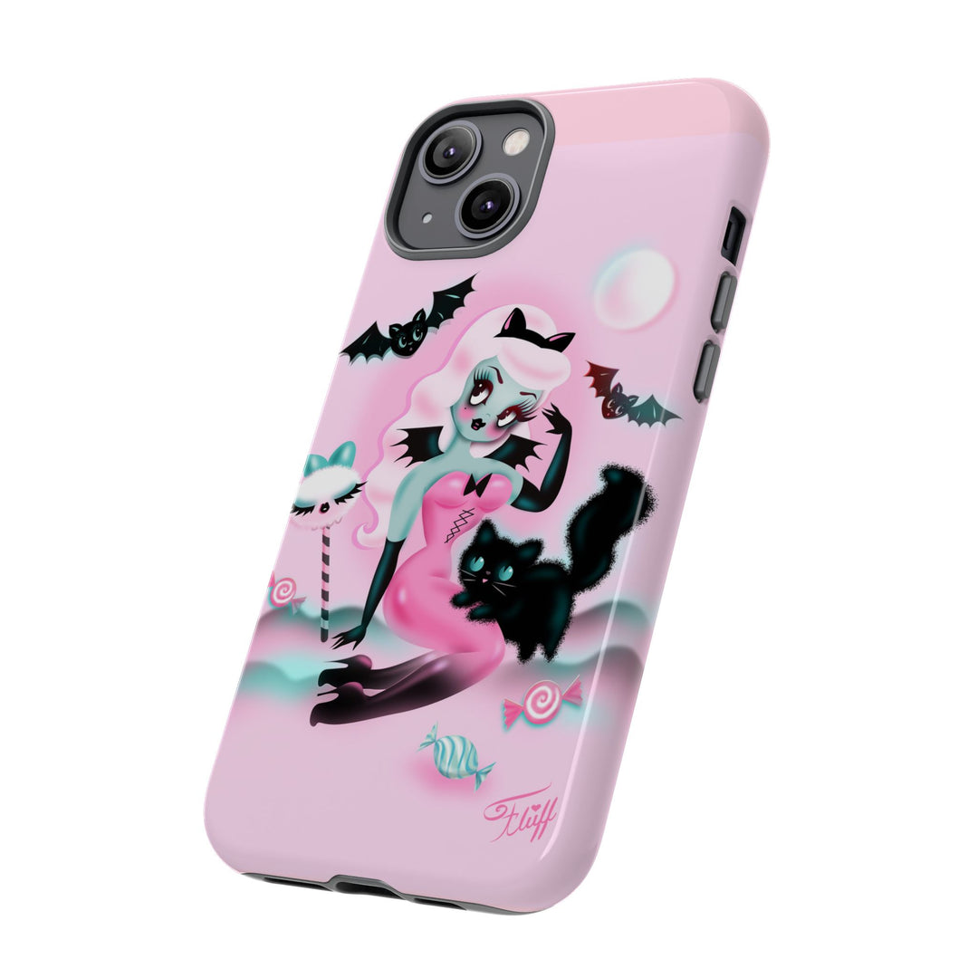 Pastel Candy Vampire with Kitty • Tough Phone Case