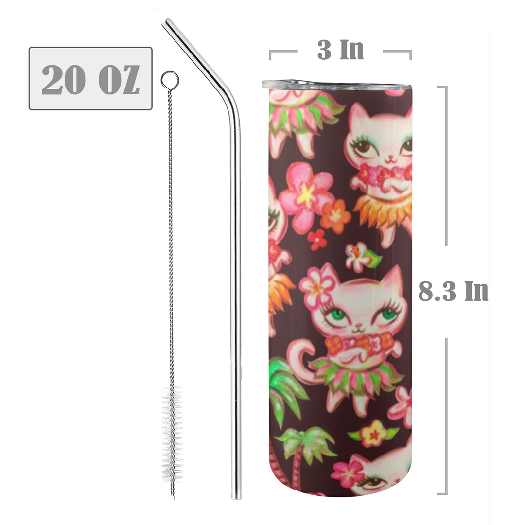 Hula Kitties Chocolate • Tall Tumbler 20oz