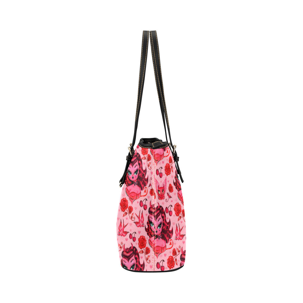 Devil Dolly with Roses and Cherries  • Purse Tote