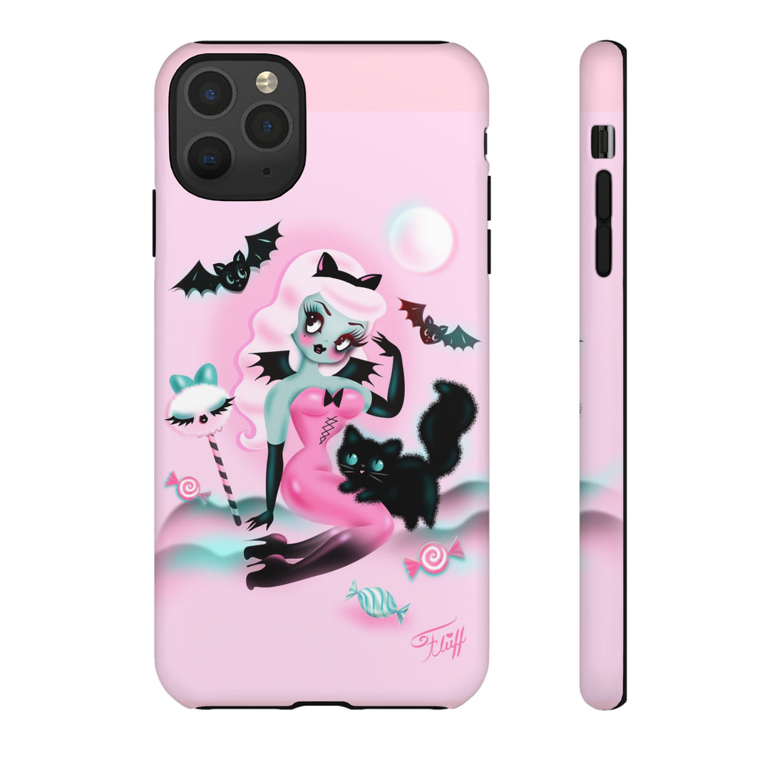 Pastel Candy Vampire with Kitty • Tough Phone Case