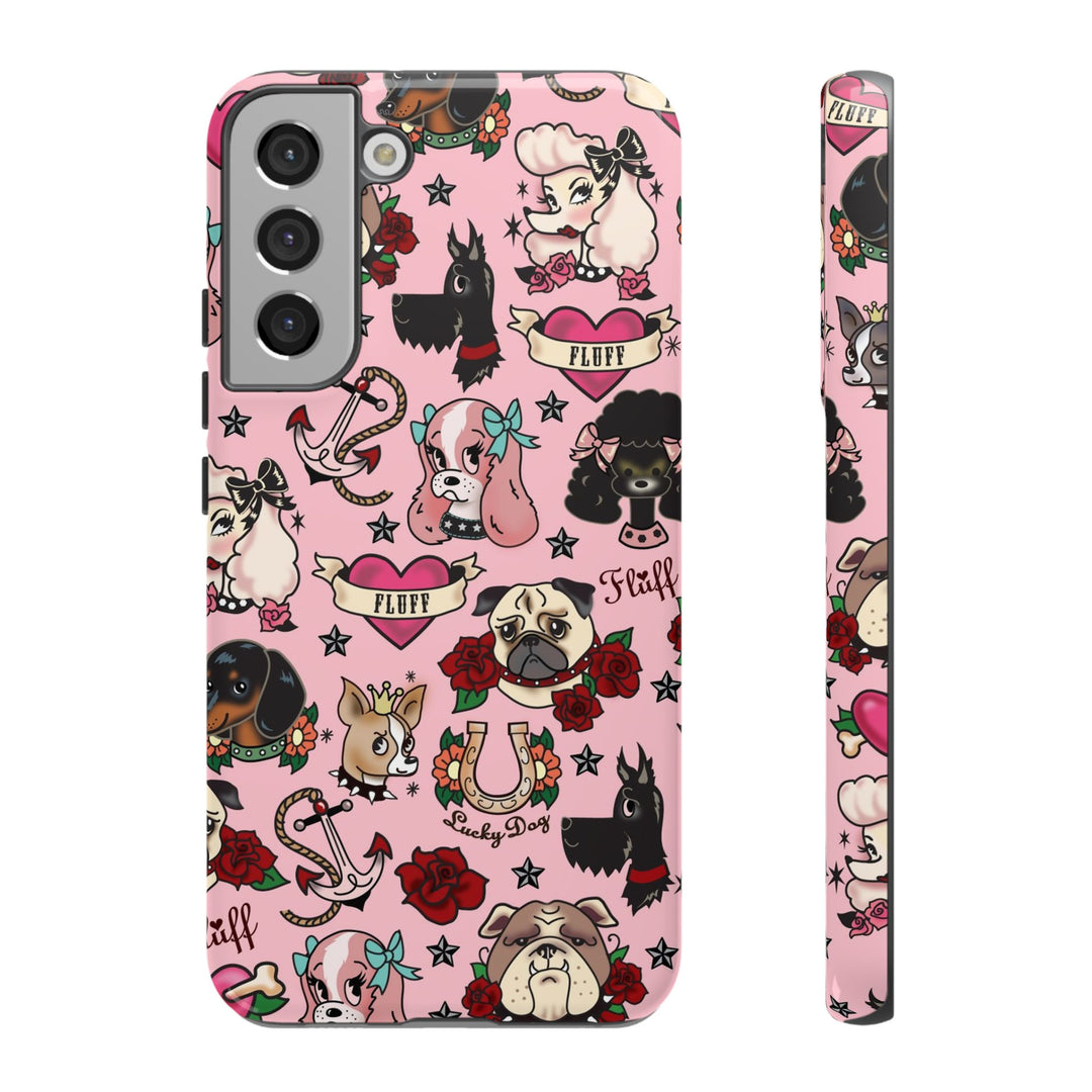 Tattoo Pooch Pink • Tough Phone Case