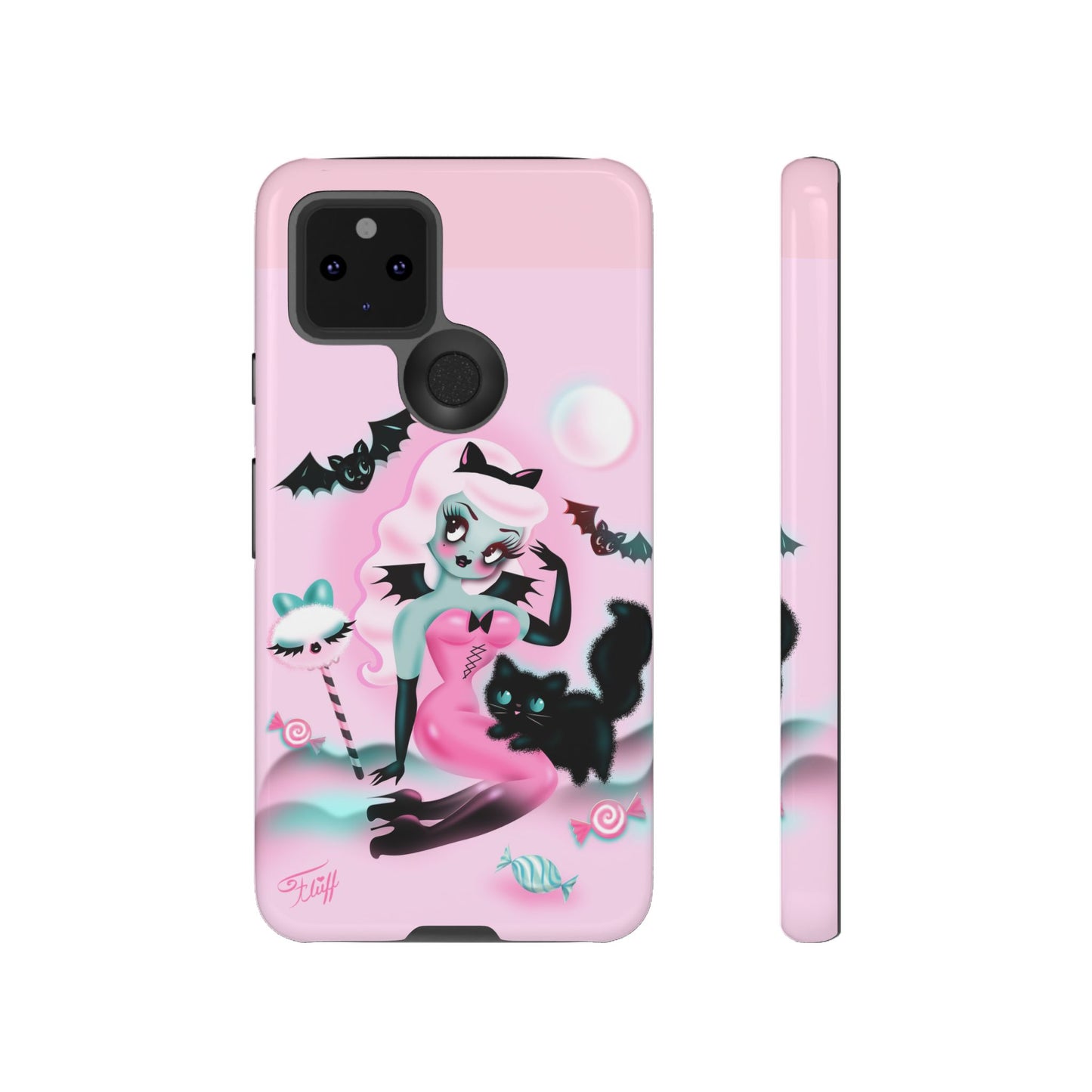 Pastel Candy Vampire with Kitty • Tough Phone Case