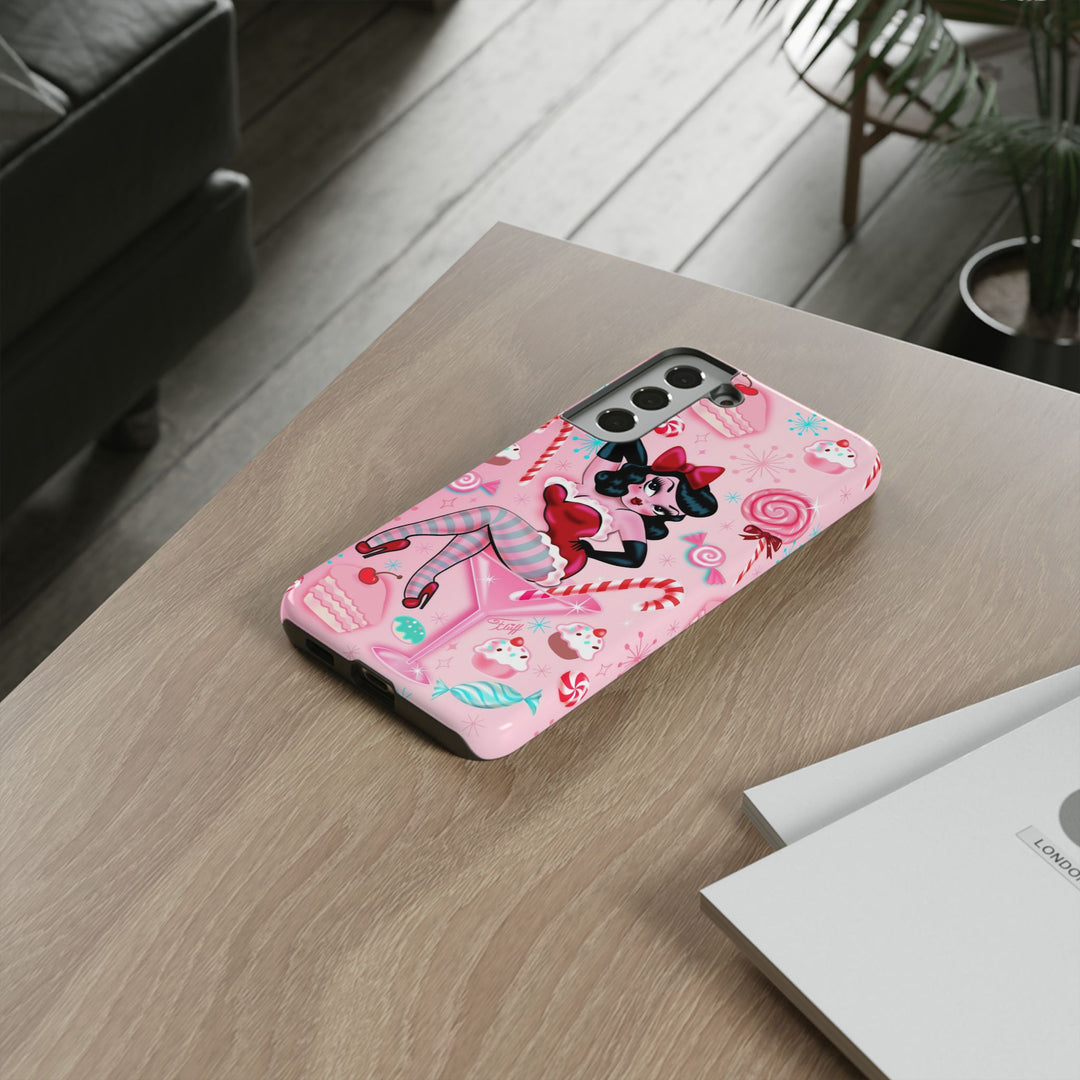 Candy Cane Martini Girl • Case Mate Galaxy S7 & S9 Slim Phone Case