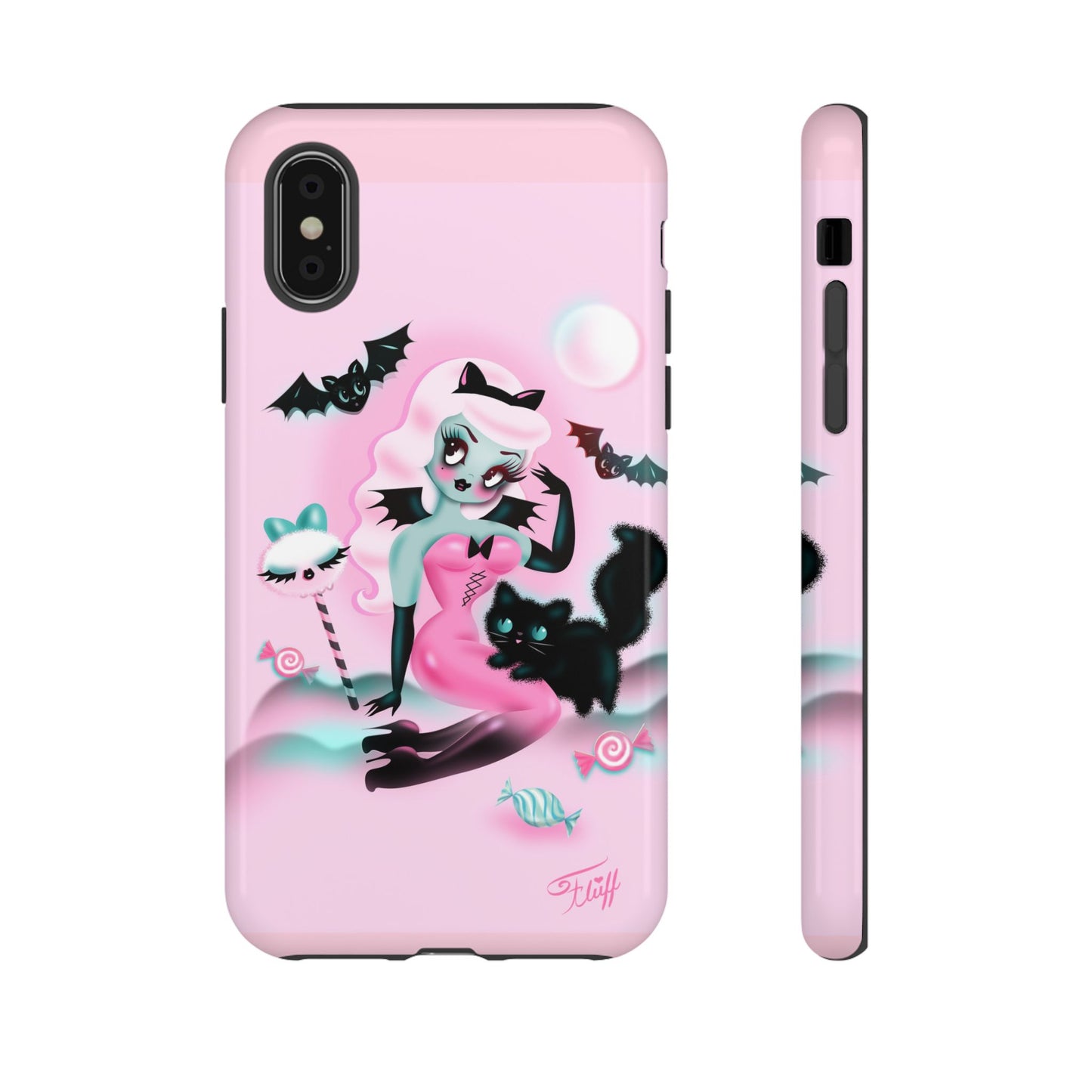 Pastel Candy Vampire with Kitty • Tough Phone Case