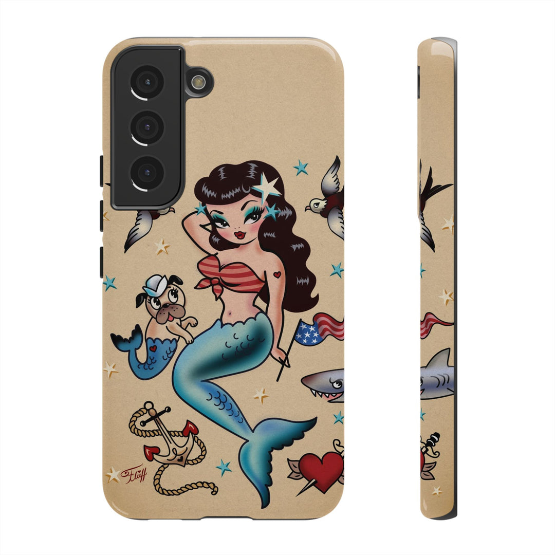 Patriotic Mermaid • Tough Phone Case