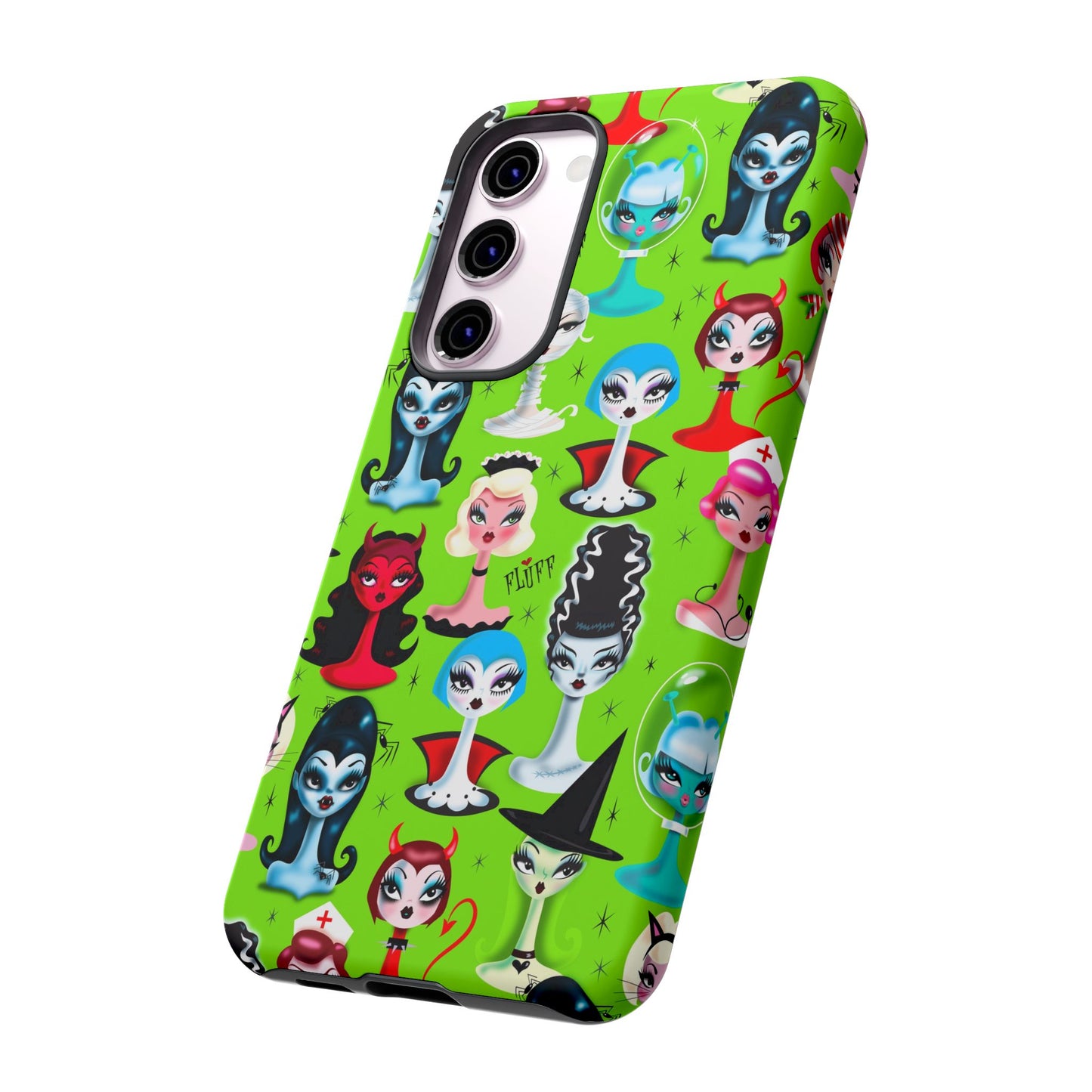 Spooky Dolls Green • Tough Phone Case