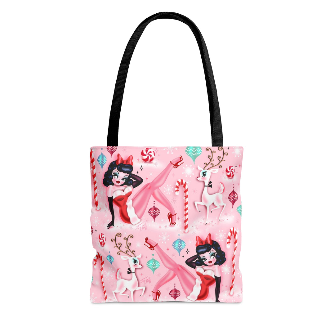 Christmas Pinup Girl • Tote Bag