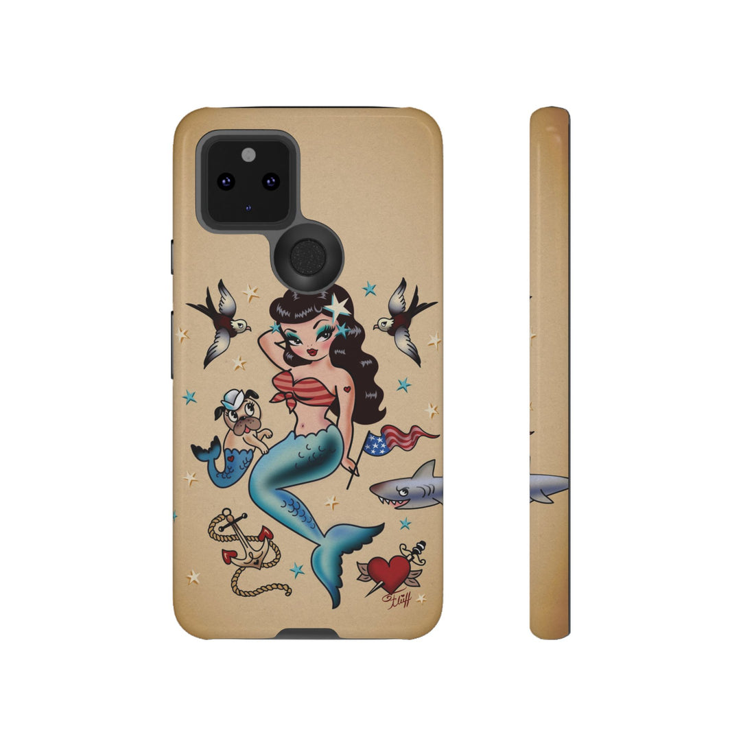 Patriotic Mermaid • Tough Phone Case