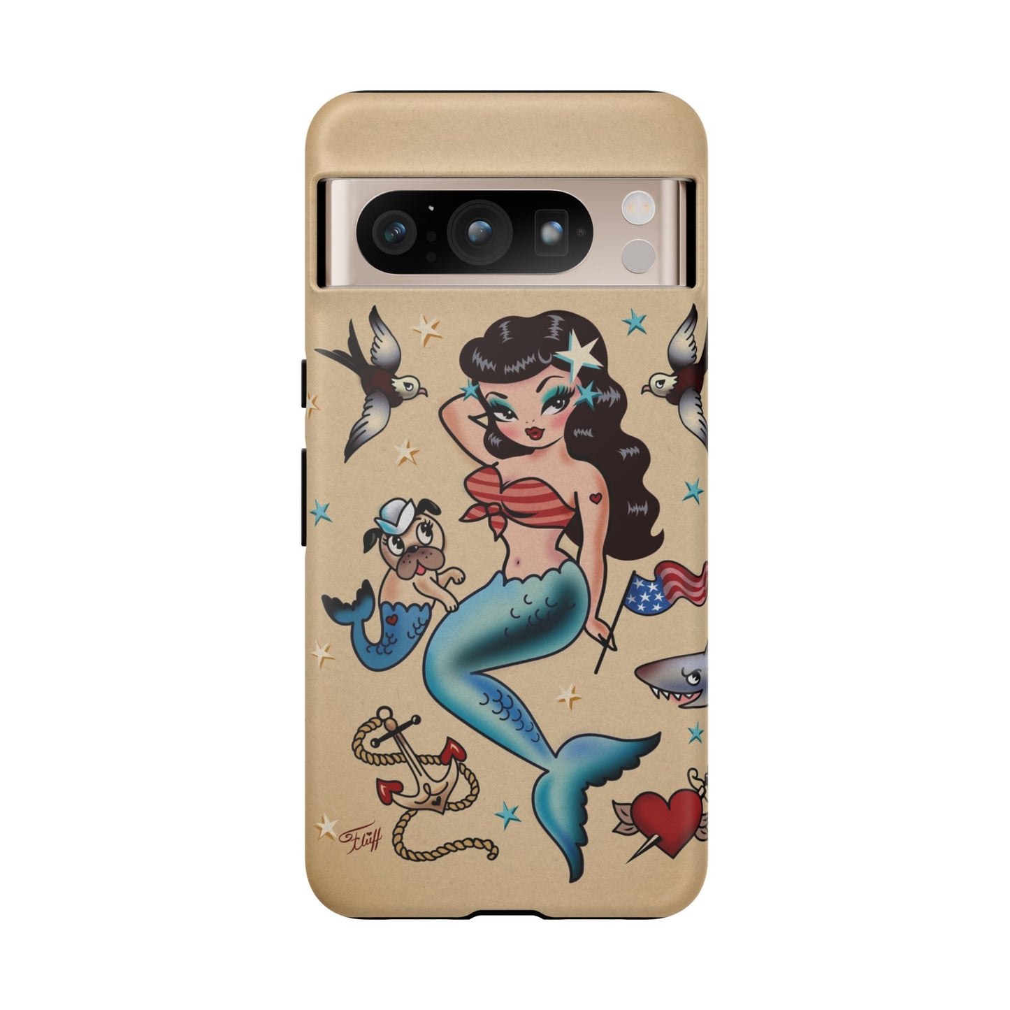 Patriotic Mermaid • Tough Phone Case