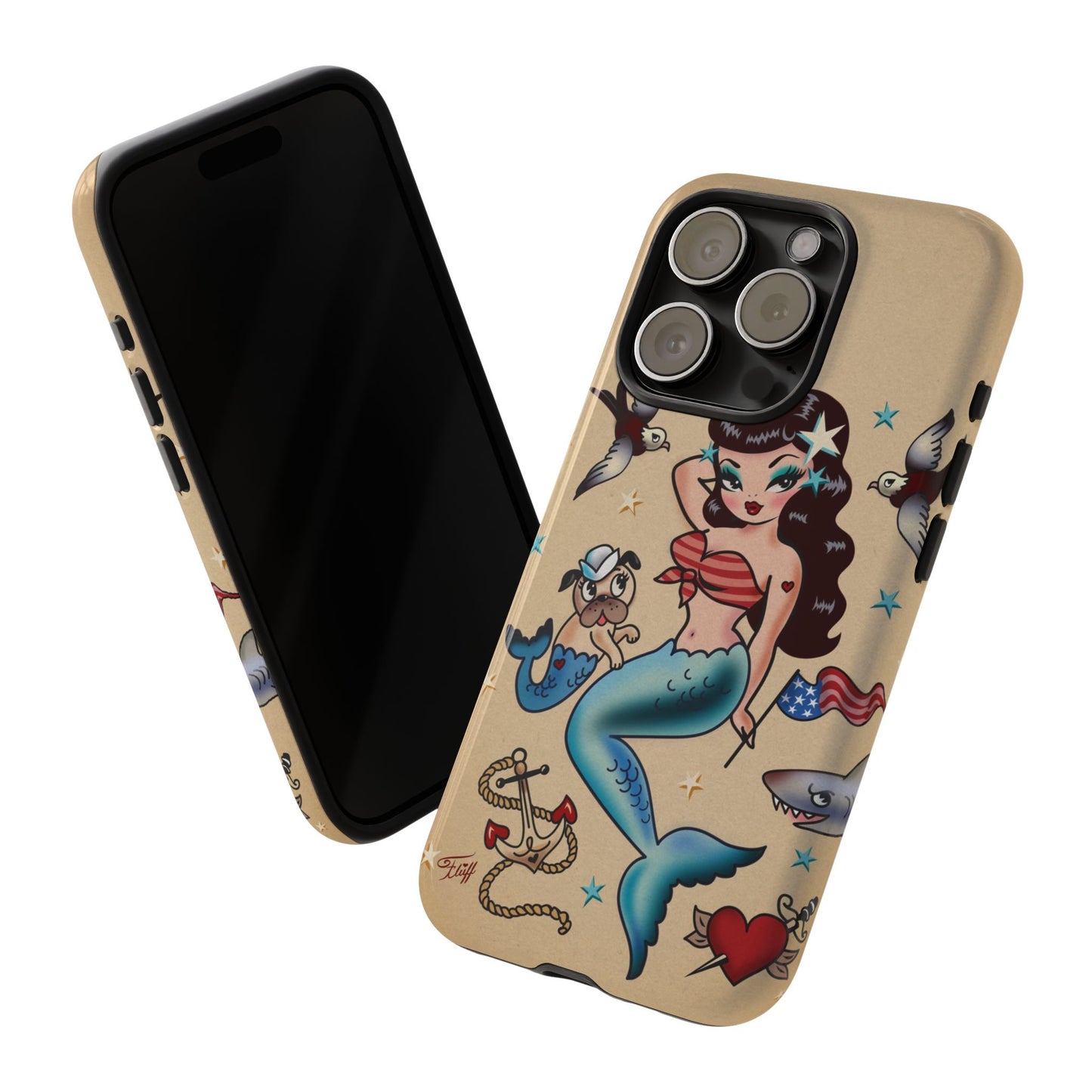 Patriotic Mermaid • Tough Phone Case