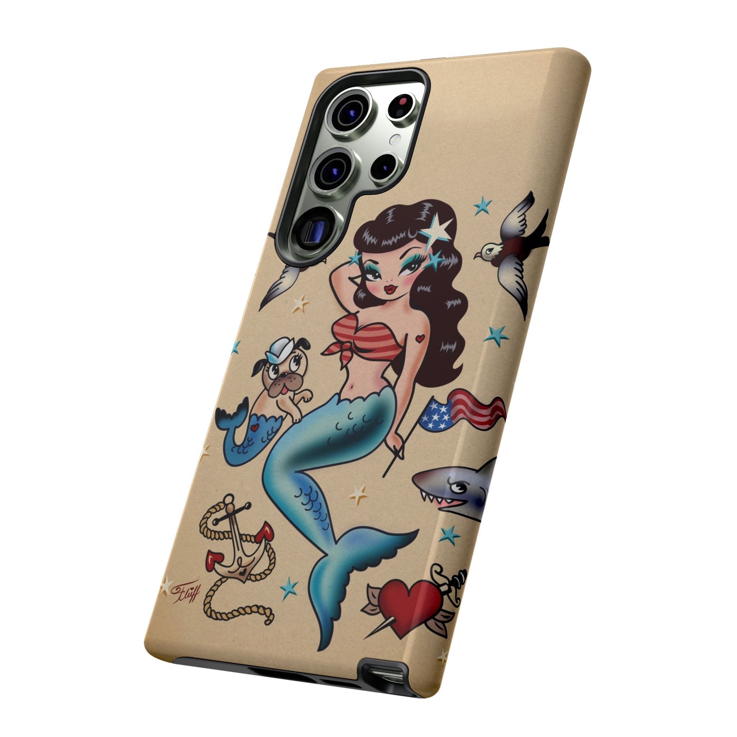 Patriotic Mermaid • Tough Phone Case