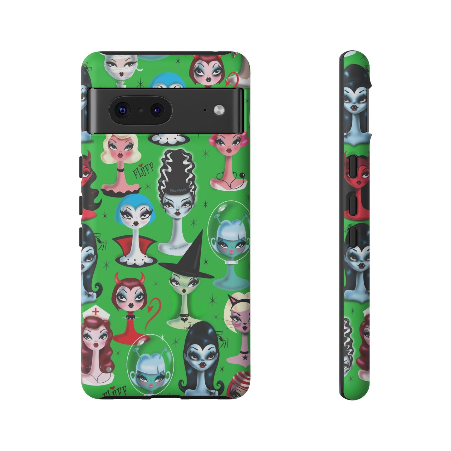 Spooky Dolls Green • Tough Phone Case