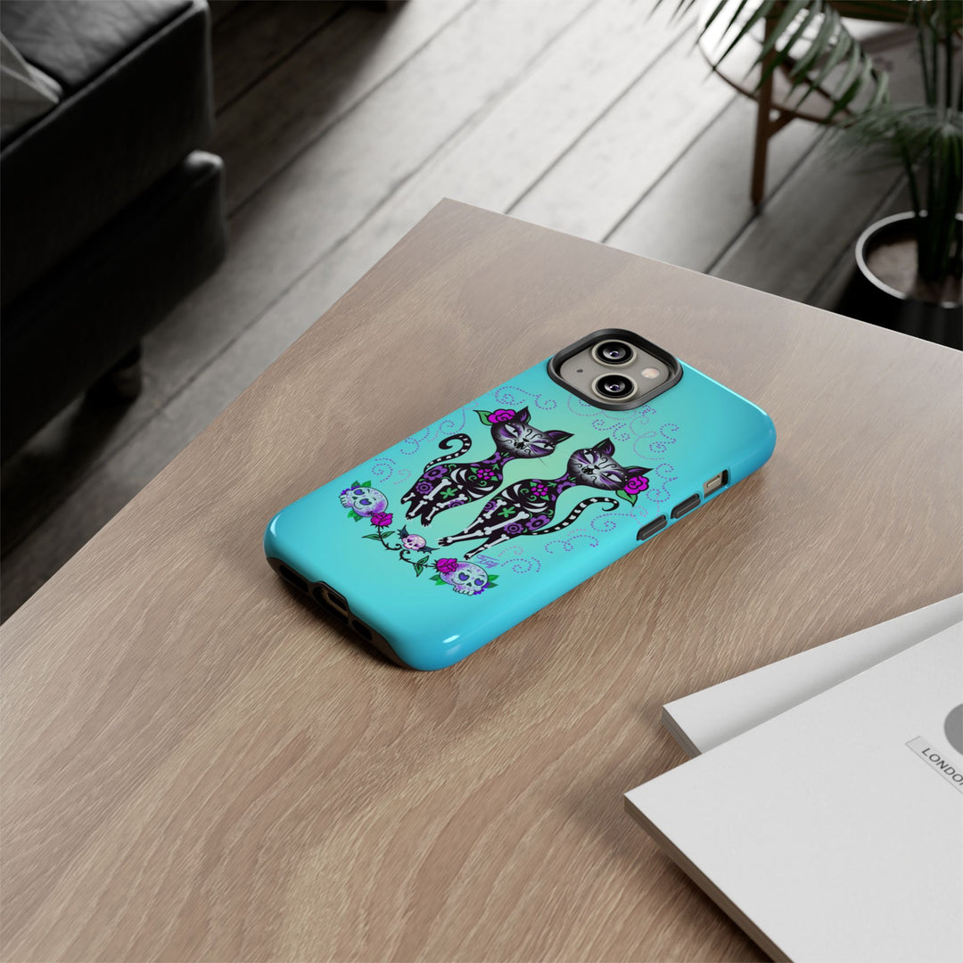 Sugar Skull Cats • Tough Phone Case