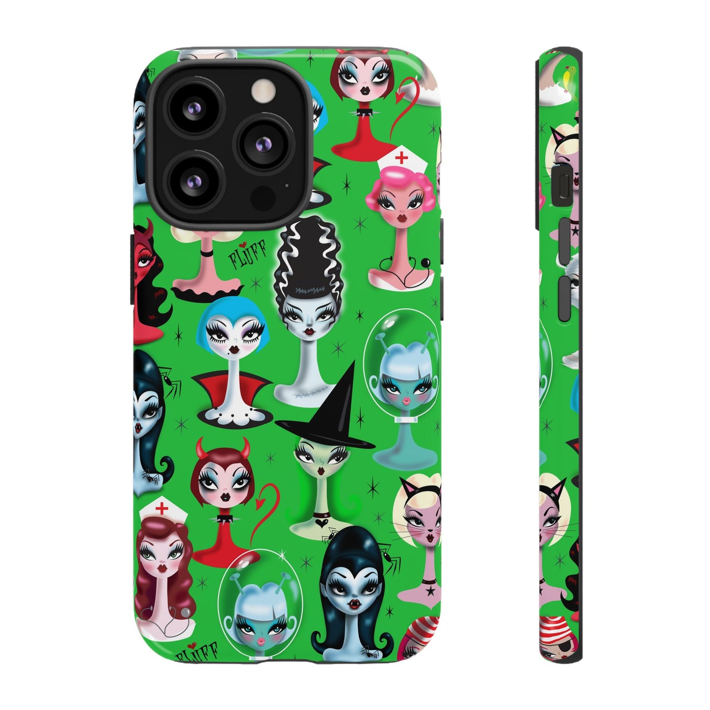 Spooky Dolls Green • Tough Phone Case