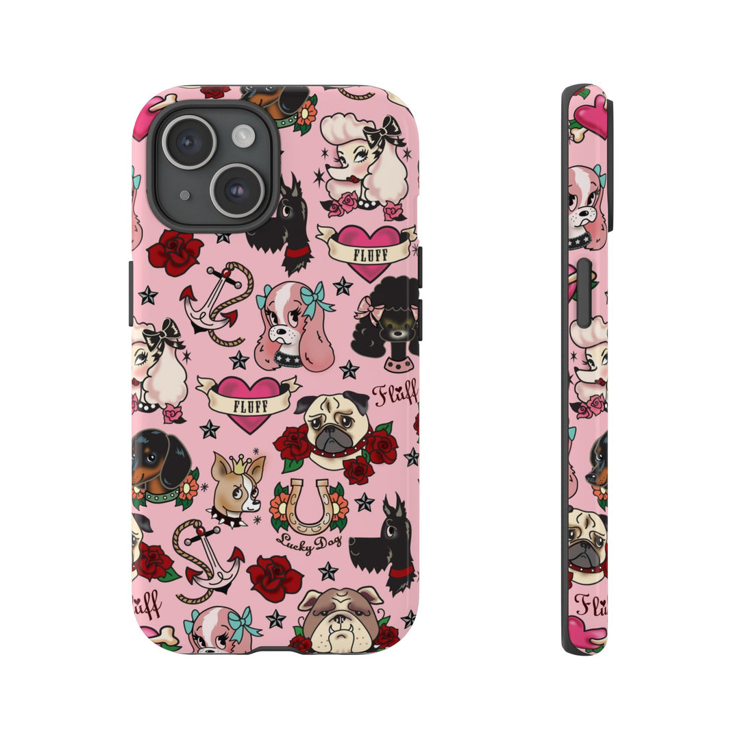Tattoo Pooch Pink • Tough Phone Case