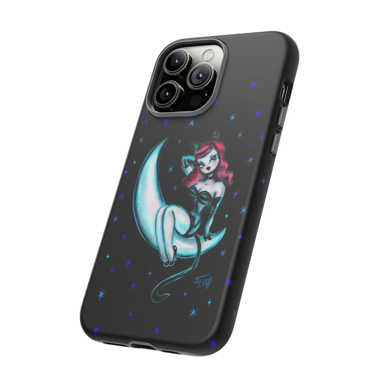 Kitten on the Moon • Tough Phone Case