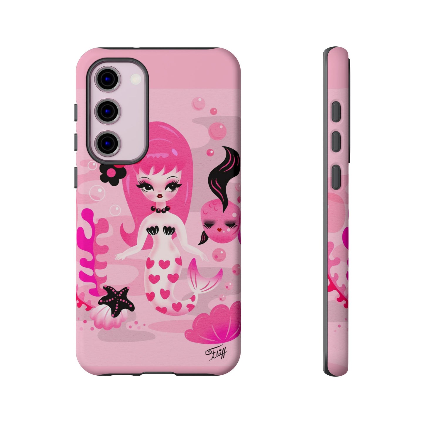 Pink Mod Mermaid • Tough Phone Case