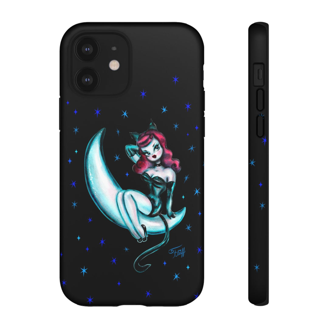 Kitten on the Moon • Tough Phone Case