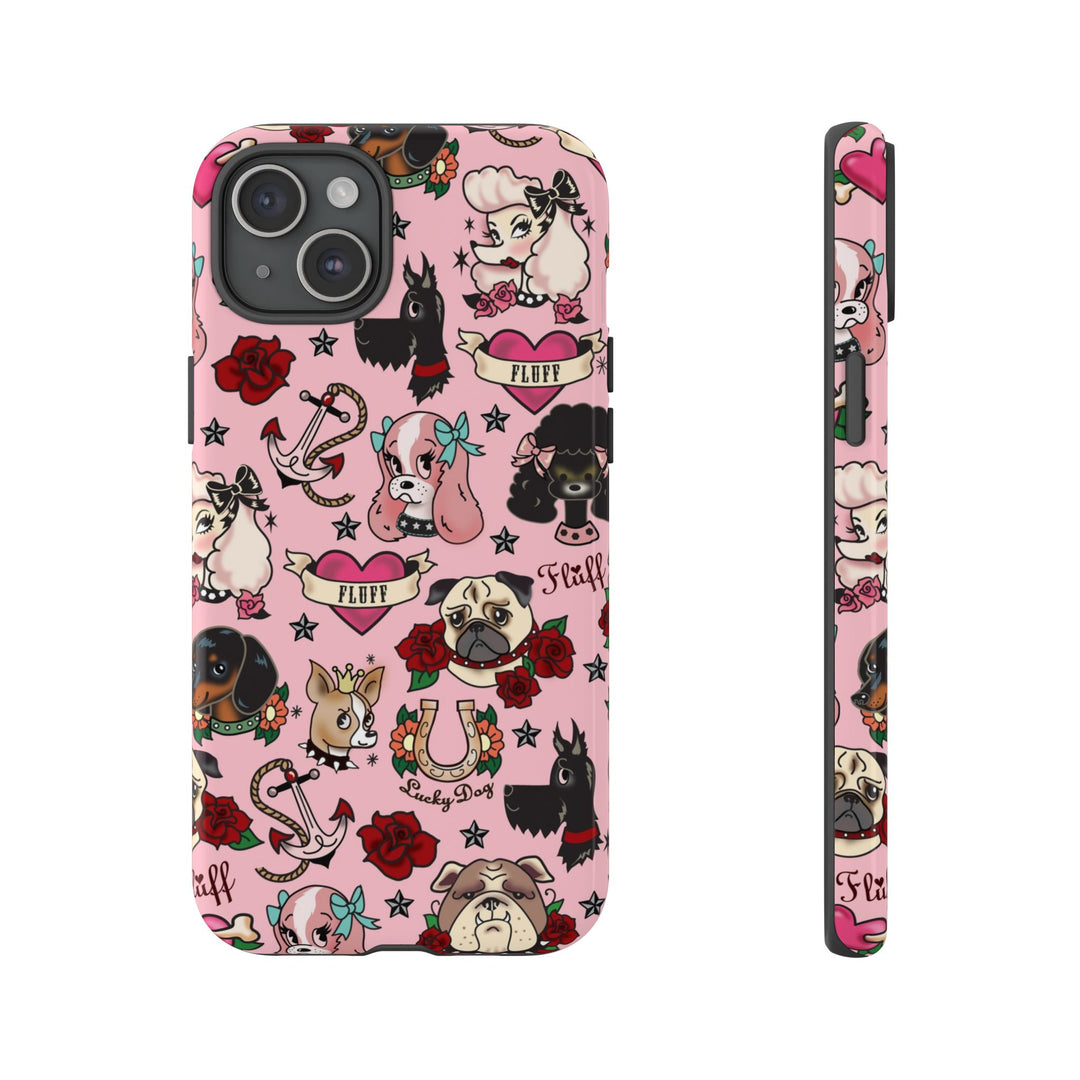 Tattoo Pooch Pink • Tough Phone Case