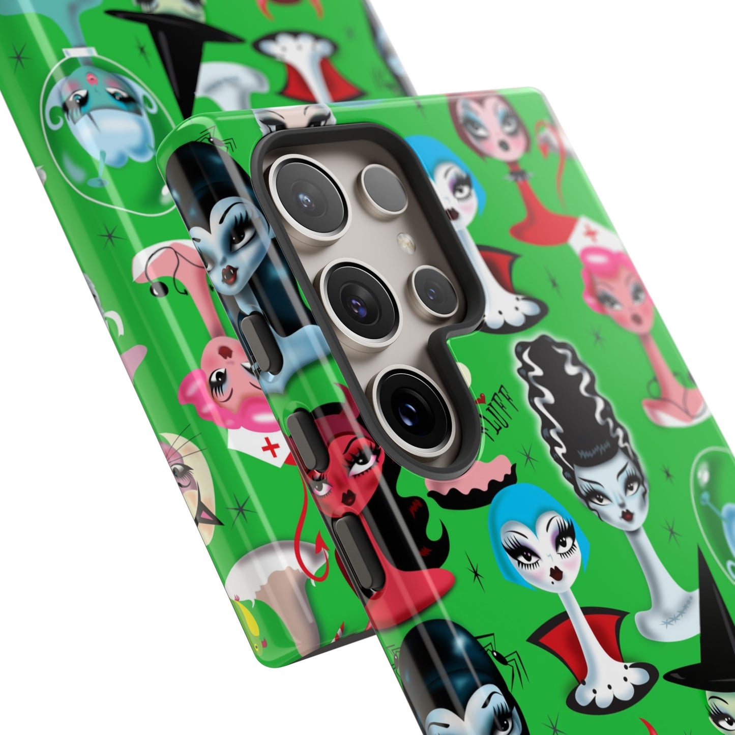 Spooky Dolls Green • Tough Phone Case